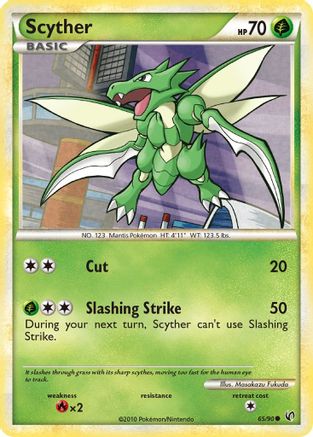 Scyther (65/90) [HeartGold &amp; SoulSilver : Intrépide] 