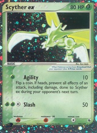 Scyther ex (102/109) [EX : Rubis et Saphir] 