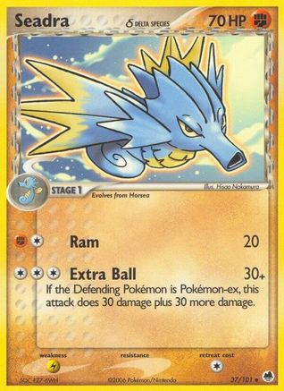 Seadra (37/101) (Espèce Delta) (Estampillé) [EX : Dragon Frontiers] 