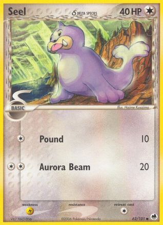 Seel (Delta Species) 62/101 - [Dragon Frontiers] Reverse Holofoil