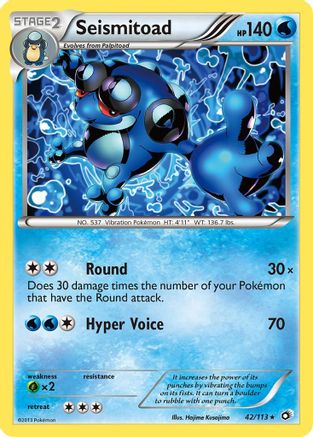 Seismitoad (42/113) [Noir et blanc : trésors légendaires] 