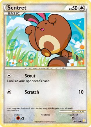 Sentret (80/123) [HeartGold &amp; SoulSilver : ensemble de base] 