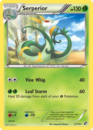 Serperior (5)/114 - [Black and White] Holofoil