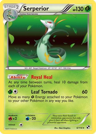 Serperior (6/114) [Noir et Blanc : Ensemble de base] 