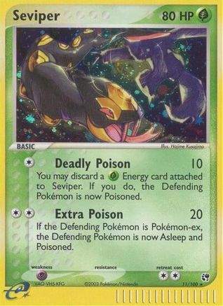 Seviper 11/100 - [Sandstorm] Holofoil