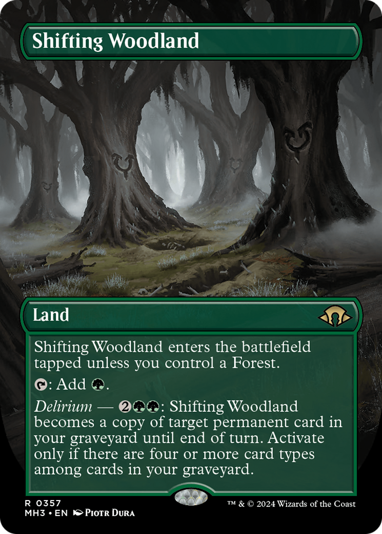 Shifting Woodland (MH3-357) - [Modern Horizons 3] (sans bordure) 