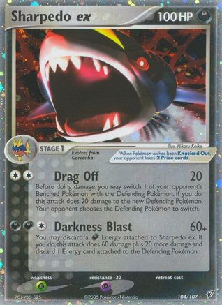 Sharpedo ex/107 - [Deoxys] Holofoil
