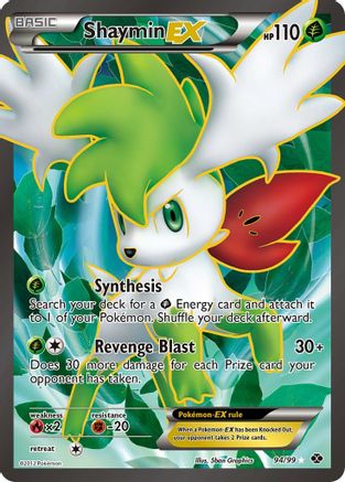 Shaymin EX (94 Full Art)/99 - [Next Destinies] Holofoil
