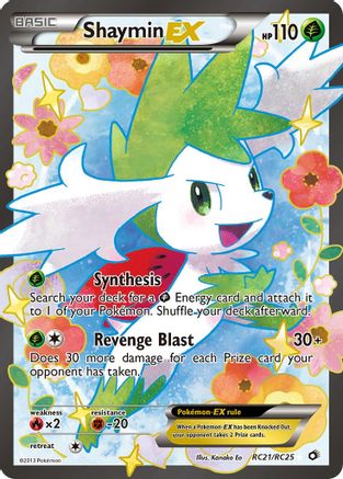 Shaymin EX (RC21/RC25) [Noir et blanc : Trésors légendaires] 