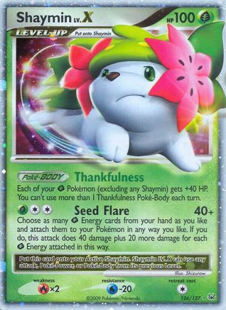 Shaymin LV.X (126/127) [Platine : Ensemble de base] 