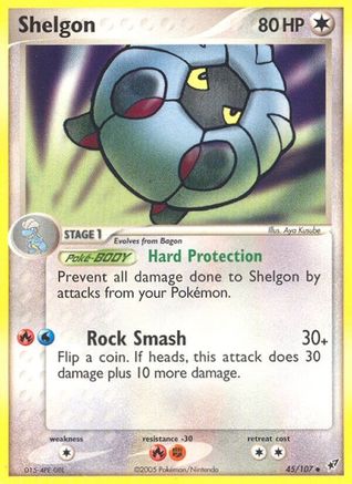 Shelgon/107 - [Deoxys] Reverse Holofoil