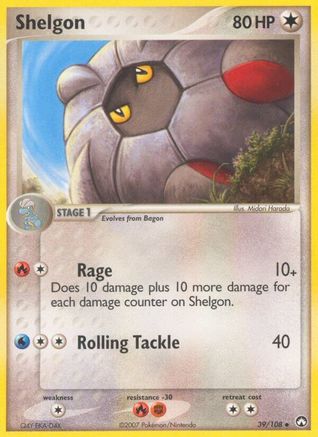 Shelgon/108 - [Power Keepers] Reverse Holofoil
