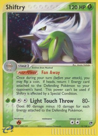 Shiftry - 12/100 12/100 - [Sandstorm] Reverse Holofoil