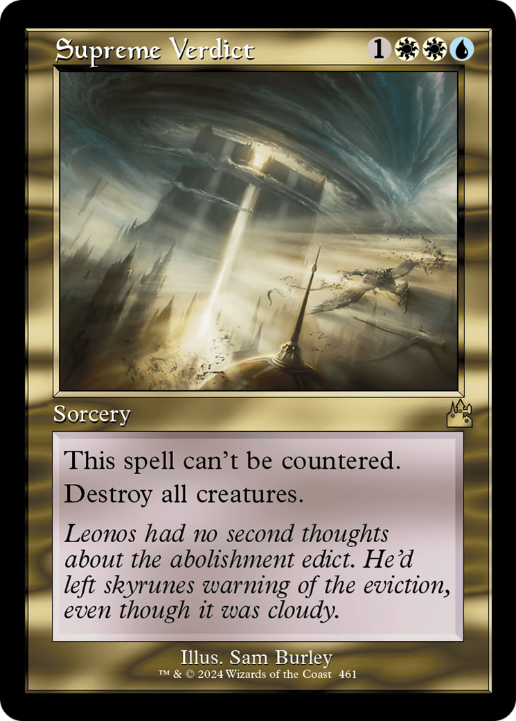 Supreme Verdict (RVR-461) - [Ravnica Remastered] Foil