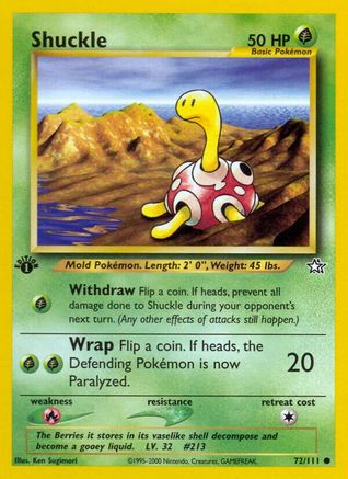 Shuckle 72/111 - [Neo Genesis] 1st Edition