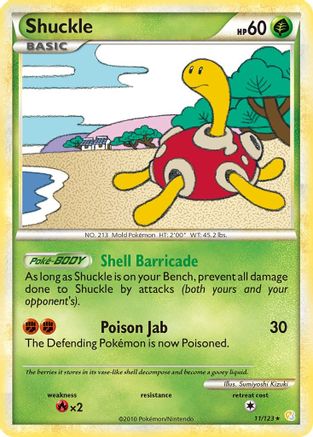 Shuckle 11/123 - [HeartGold SoulSilver] Holofoil