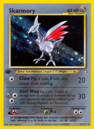 Skarmory 13/111 - [Neo Genesis] 1st Edition Holofoil