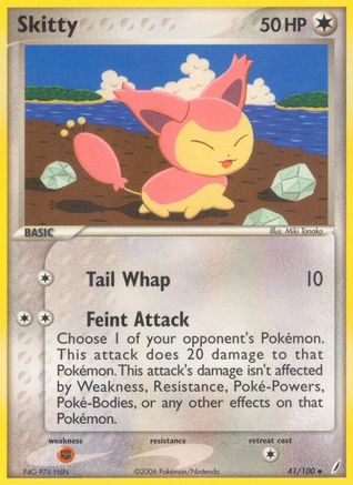 Skitty/100 - [Crystal Guardians] Reverse Holofoil