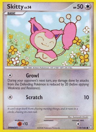 Skitty (119/146) [Diamant et Perle : l'éveil des légendes] 