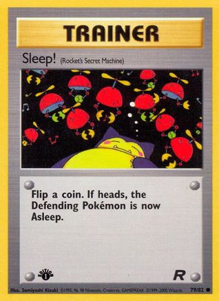 Sleep! (Rocket's Secret Machine) 79/82 - [Team Rocket] 1st Edition