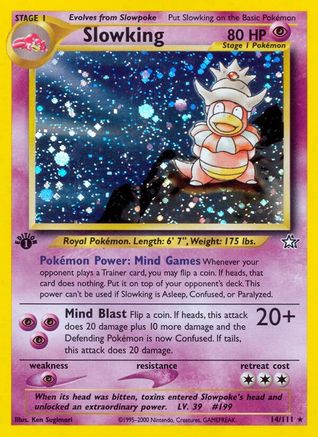 Slowking 14/111 - [Neo Genesis] 1st Edition Holofoil