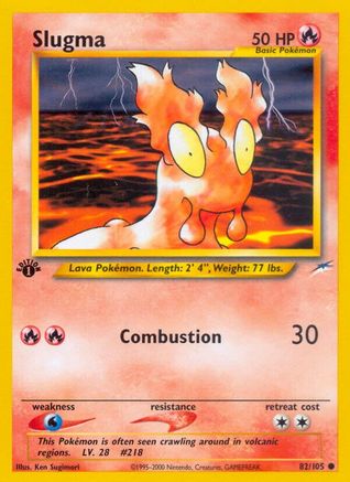 Slugma 82/105 - [Neo Destiny] 1st Edition