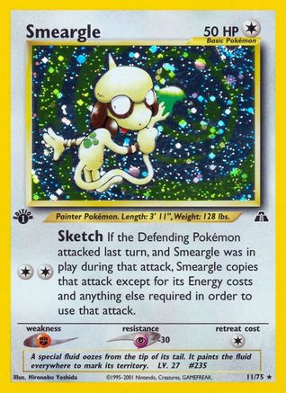 Smeargle (11) 11/75 - [Neo Discovery] 1st Edition Holofoil