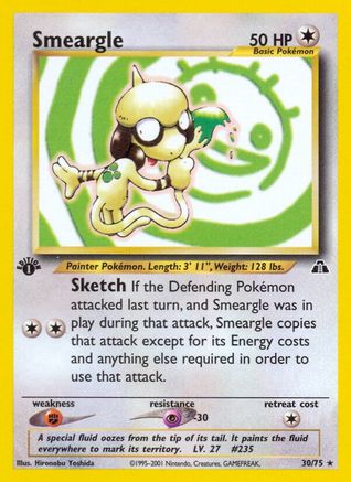 Smeargle (30) 30/75 - [Neo Discovery] 1st Edition