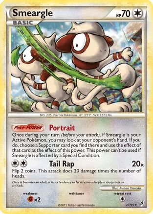 Smeargle (21/95) [HeartGold &amp; SoulSilver : Call of Legends] 