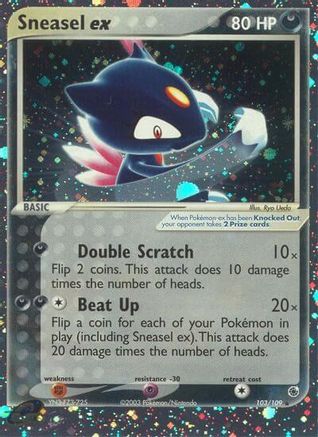 Sneasel ex (103/109) [EX : Rubis et Saphir] 