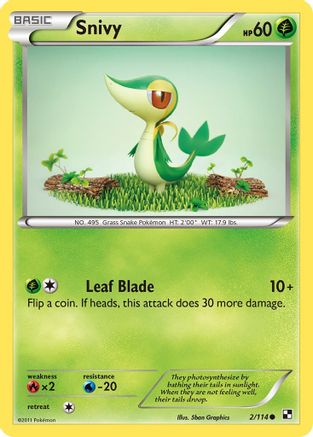 Snivy (2/114) [Noir et Blanc : Ensemble de base] 