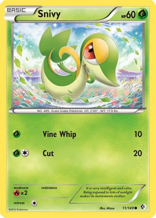 Snivy (11/149) [Noir et blanc : frontières franchies] 