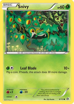 Snivy (6/113) [Noir et blanc : trésors légendaires] 