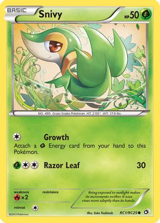 Snivy (RC1/RC25) [Noir et blanc : Trésors légendaires] 