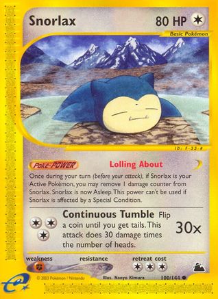 Snorlax/144 - [Skyridge] Reverse Holofoil