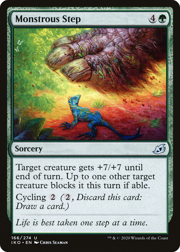 Monstrous Step (IKO-166) - [Ikoria: Lair of Behemoths]