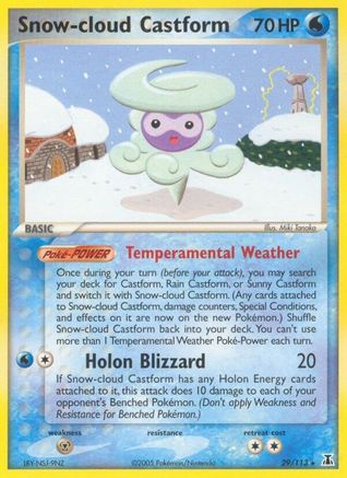 Snow-cloud Castform 29/113 - [Delta Species] Reverse Holofoil