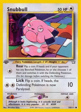 Snubbull 74/111 - [Neo Genesis] 1st Edition