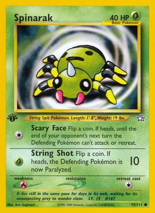 Spinarak 75/111 - [Neo Genesis] 1st Edition