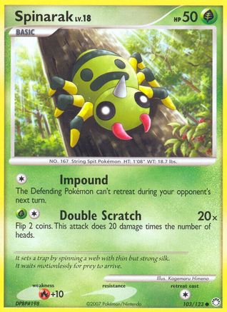 Spinarak (103/123) [Diamant et perle : trésors mystérieux] 