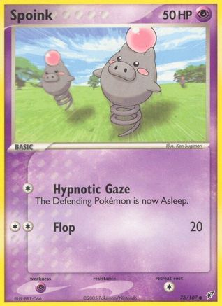 Spoink (76/107) (Estampillé) [EX : Deoxys] 