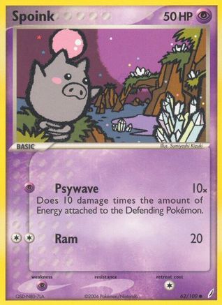 Spoink (62/100) [EX : Gardiens de cristal] 