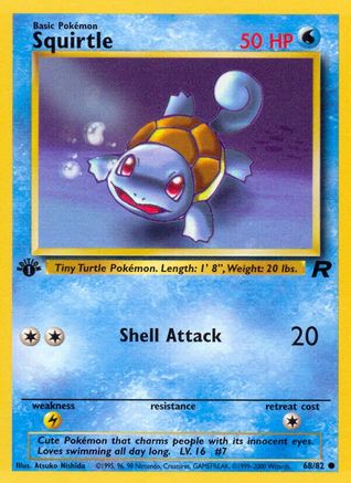 Squirtle 68/82 - [Team Rocket] 1st Edition