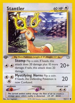 Stantler 76/111 - [Neo Genesis] 1st Edition