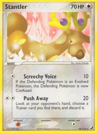 Stantler (32/115) (Estampillé) [EX : Forces invisibles] 