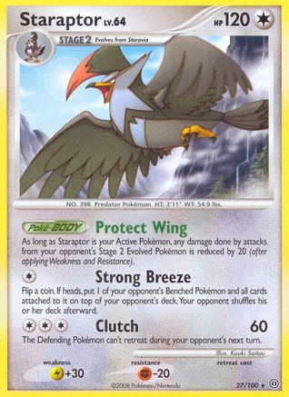 Staraptor (27/100) [Diamant et Perle : Stormfront] 