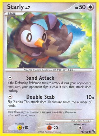 Starly (75/100) [Diamant et Perle : Stormfront] 