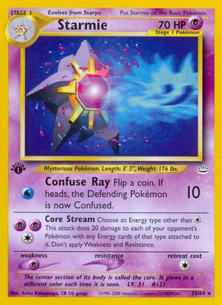 Starmie 25/64 - [Neo Revelation] 1st Edition