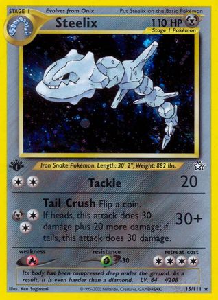 Steelix 15/111 - [Neo Genesis] 1st Edition Holofoil