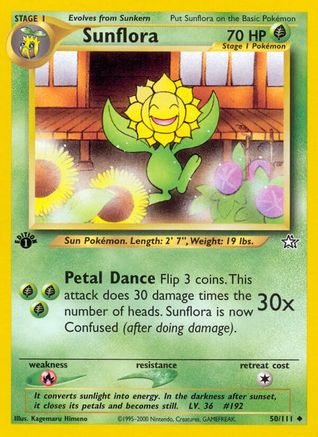 Sunflora 50/111 - [Neo Genesis] 1st Edition
